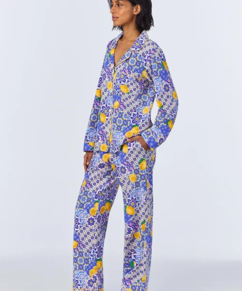 Majolica Long Sleeve Classic Stretch Jersey PJ Set 8 Majolica Long Sleeve Classic Stretch Jersey PJ Set -Bedheadpjs Pajama Shop 01 BH290092 1225B MAJOLICA 3