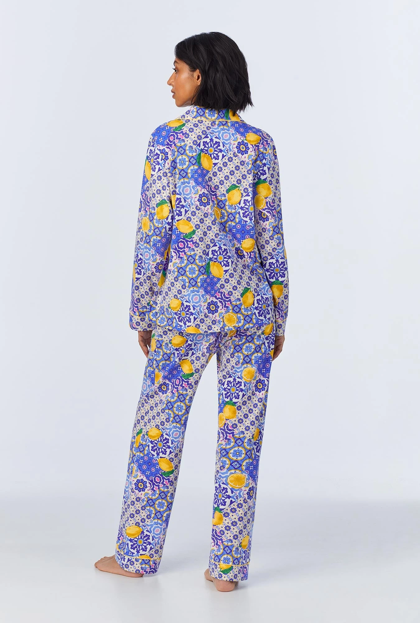 Majolica Long Sleeve Classic Stretch Jersey PJ Set 4 Majolica Long Sleeve Classic Stretch Jersey PJ Set - Image 4