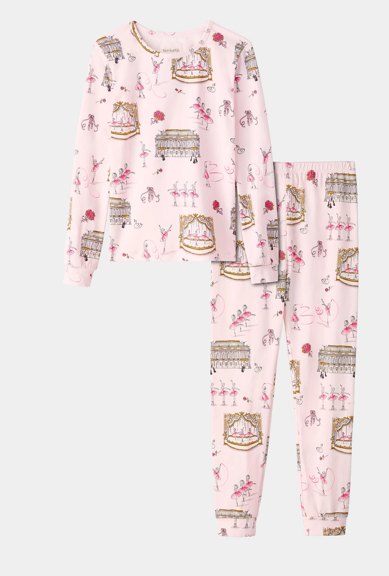 Swan Lake Long Sleeve Stretch Jersey Kids PJ Set 3 Swan Lake Long Sleeve Stretch Jersey Kids PJ Set - Image 3