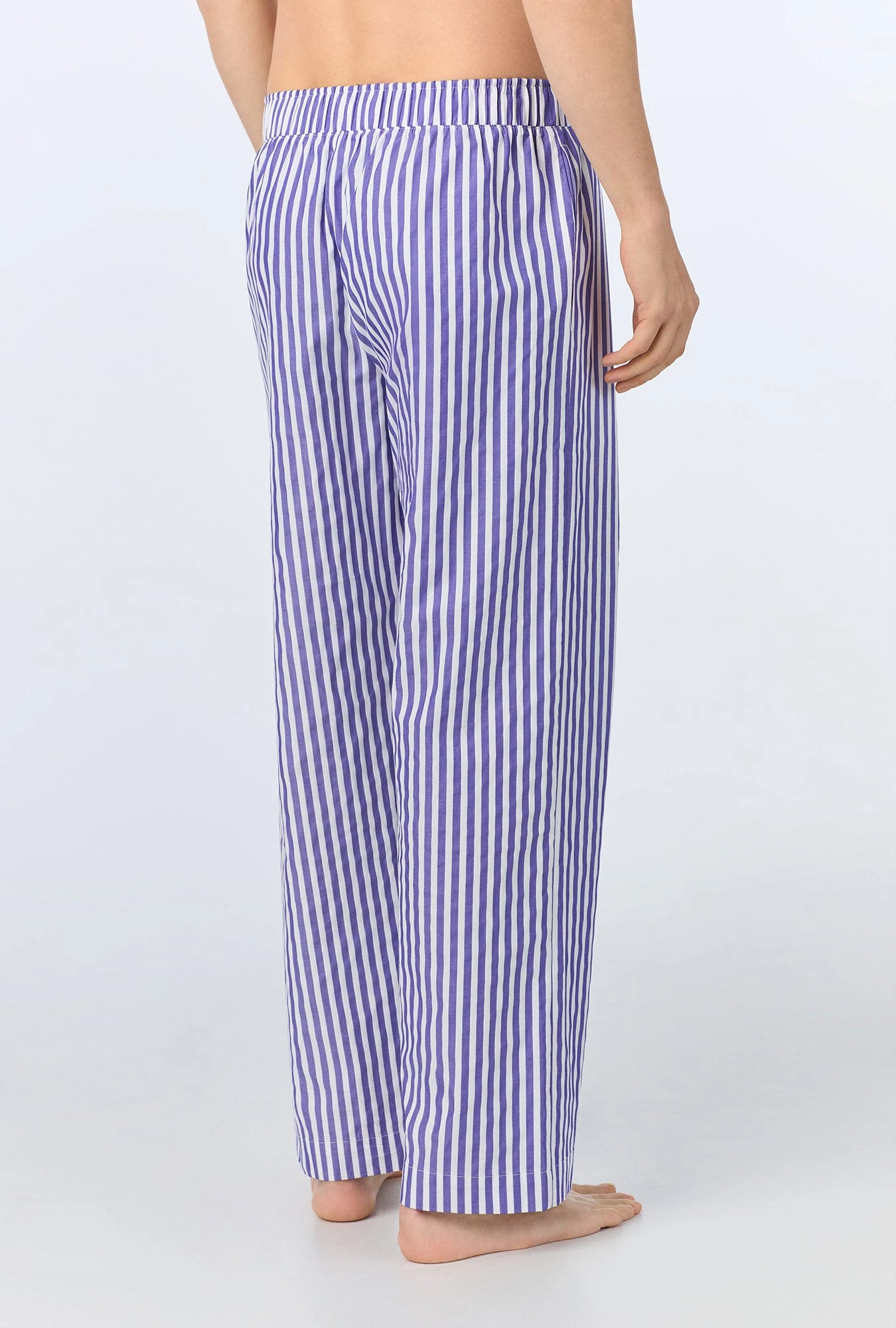 Navy 3D Stripe Men's Woven Cotton Sateen PJ Pant 3 Navy 3D Stripe Men's Woven Cotton Sateen PJ Pant - Image 3