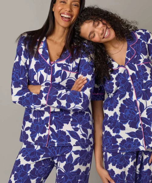 Isabella Flora Long Sleeve Classic Stretch Jersey PJ Set