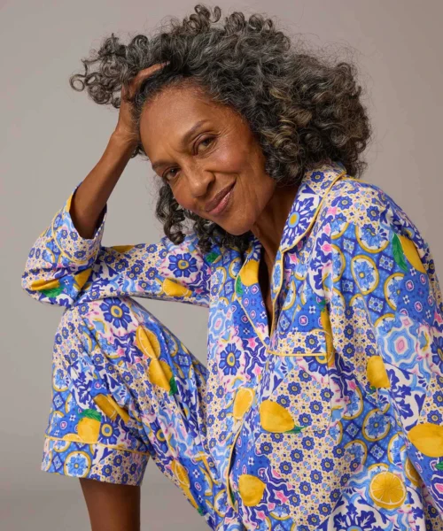 Majolica Long Sleeve Classic Stretch Jersey PJ Set