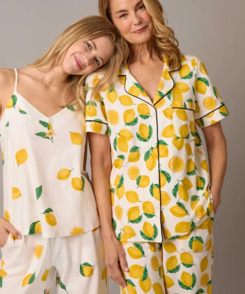 Main Squeeze Short Sleeve Classic Stretch Jersey Cropped PJ Set