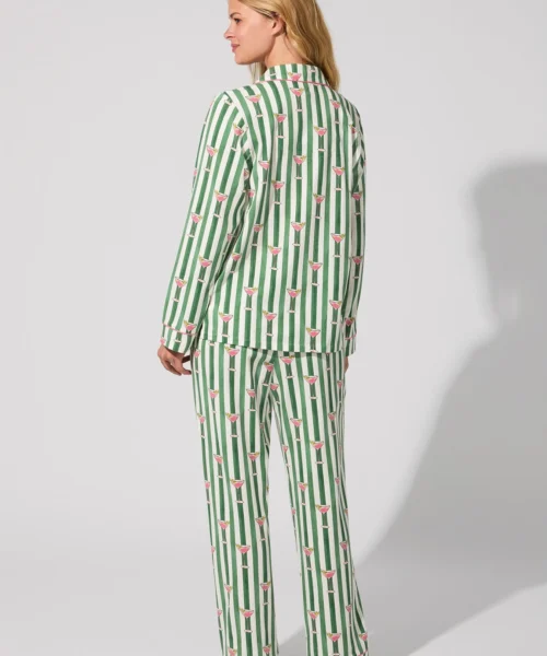 Martini O'Clock Long Sleeve Classic Stretch Jersey PJ Set -Bedheadpjs Pajama Shop 02 BH290115 1288B MARTINI OCLOCK 3