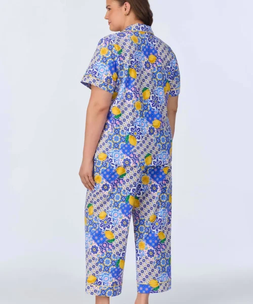 Majolica Short Sleeve Classic Stretch Jersey Cropped PJ Set -Bedheadpjs Pajama Shop 02 plus size BH270092 1225B MAJOLICA 051 3