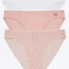 Stretch Jersey Bikini Underwear 3 Pack-White Blush Animal Instinct