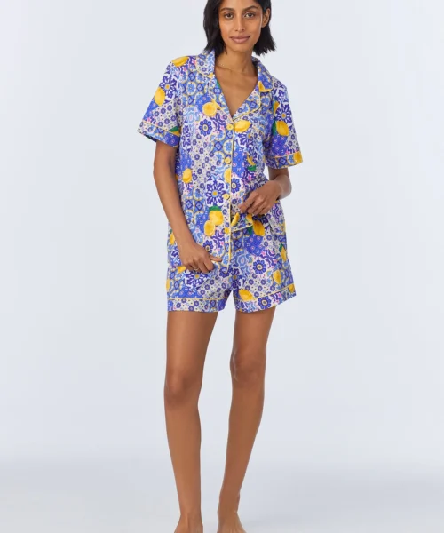 Majolica Short Sleeve Classic Shorty Stretch Jersey PJ Set