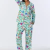 Bedhead X Bronwyn Newport Jungle Boogie Long Sleeve Classic Stretch Jersey PJ Set