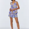 Majolica Ruffle Tank Stretch Jersey Shorty PJ Set