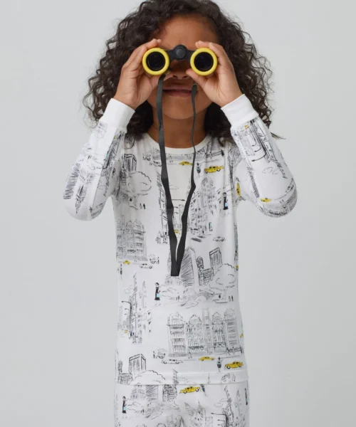 City That Never Sleeps Long Sleeve Stretch Jersey Kids PJ Set