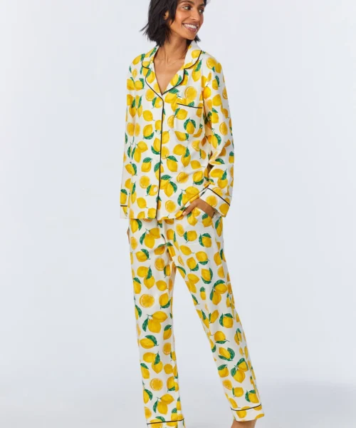 Main Squeeze Long Sleeve Classic Stretch Jersey PJ Set