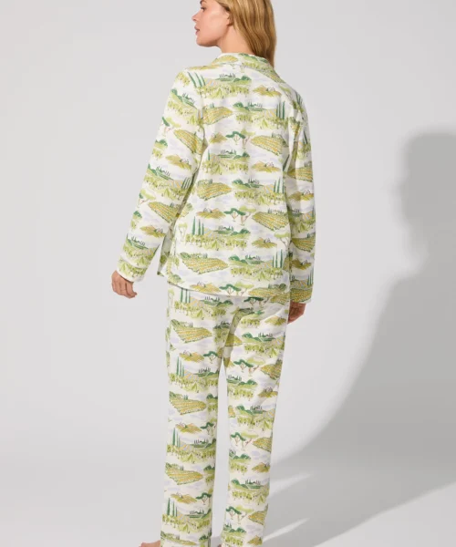 Wine Country Long Sleeve Classic Stretch Jersey PJ Set -Bedheadpjs Pajama Shop 05 BH290115 1285B WINE COUNTRY 181 3