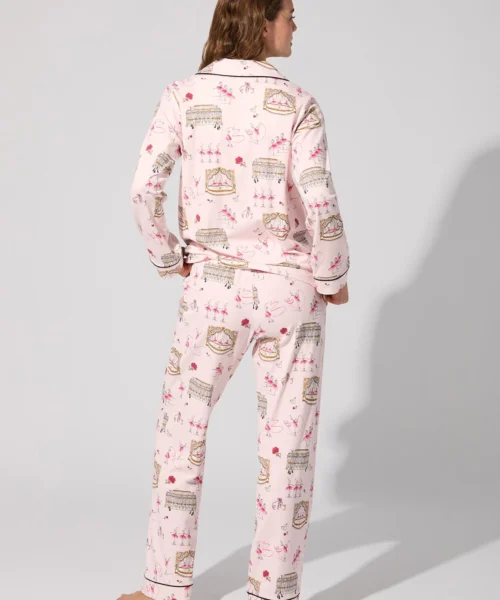 Swan Lake Long Sleeve Classic Stretch Jersey PJ Set -Bedheadpjs Pajama Shop 05 BH290115 2828B SWAN LAKE 213 3