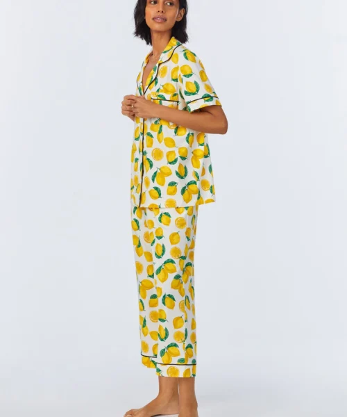 Main Squeeze Short Sleeve Classic Stretch Jersey Cropped PJ Set -Bedheadpjs Pajama Shop 06 BH270092 1220B MAIN SQUEEZE 014 2