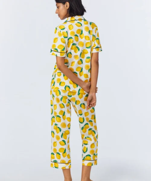 Main Squeeze Short Sleeve Classic Stretch Jersey Cropped PJ Set -Bedheadpjs Pajama Shop 06 BH270092 1220B MAIN SQUEEZE 018 3