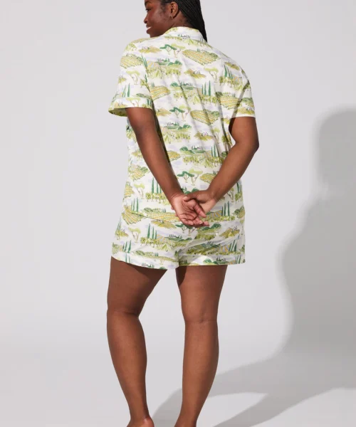 Wine Country Short Sleeve Classic Shorty Stretch Jersey PJ Set 11 Wine Country Short Sleeve Classic Shorty Stretch Jersey PJ Set -Bedheadpjs Pajama Shop 06 plus size BH240115 1285B WINE COUNTRY 016 3