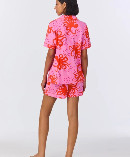 Sea Dreamers Short Sleeve Classic Shorty Stretch Jersey PJ Set -Bedheadpjs Pajama Shop 07 BH240095 1247B SEA DREAMERS 240