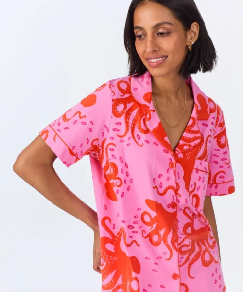 Sea Dreamers Short Sleeve Classic Shorty Stretch Jersey PJ Set -Bedheadpjs Pajama Shop 07 BH240095 1247B SEA DREAMERS 248