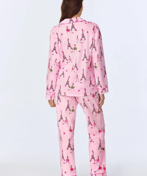 Tres Chic Long Sleeve Classic Stretch Jersey PJ Set -Bedheadpjs Pajama Shop 08 BH290080 1214B TRES CHIC 282 3