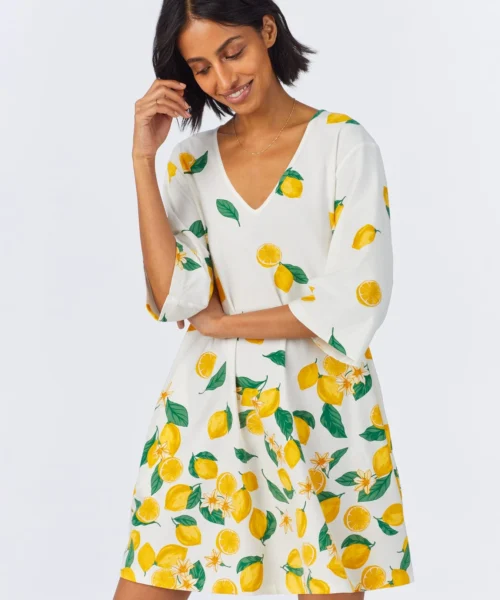 Main Squeeze Border Stretch Jersey Sleep Dress