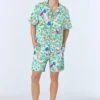 Bedhead X Bronwyn Newport Jungle Boogie Men's Short Sleeve Classic Stretch Jersey Short PJ Set