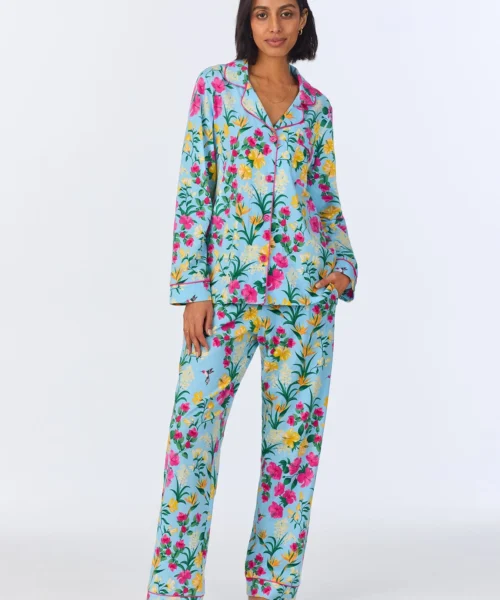 Tropical Paradise Long Sleeve Classic Stretch Jersey PJ Set