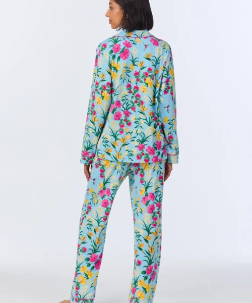 Tropical Paradise Long Sleeve Classic Stretch Jersey PJ Set -Bedheadpjs Pajama Shop 11 BH290095 1249B TROPICAL PARADISE 366 3