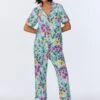 Tropical Paradise Short Sleeve Classic Stretch Jersey Cropped PJ Set