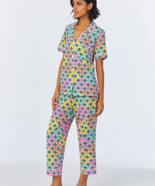 Camilla Short Sleeve Classic Stretch Jersey Cropped PJ Set -Bedheadpjs Pajama Shop 13 BH270092 1221B CAMILLA 009 2