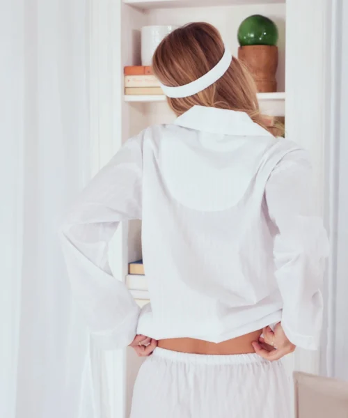 White 3D Stripe Sleep Mask -Bedheadpjs Pajama Shop 13 BH2921300 996B WHITE3DSTRIPE 0059