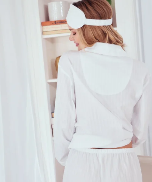 White 3D Stripe Sleep Mask -Bedheadpjs Pajama Shop 13 BH2921300 996B WHITE3DSTRIPE 0061