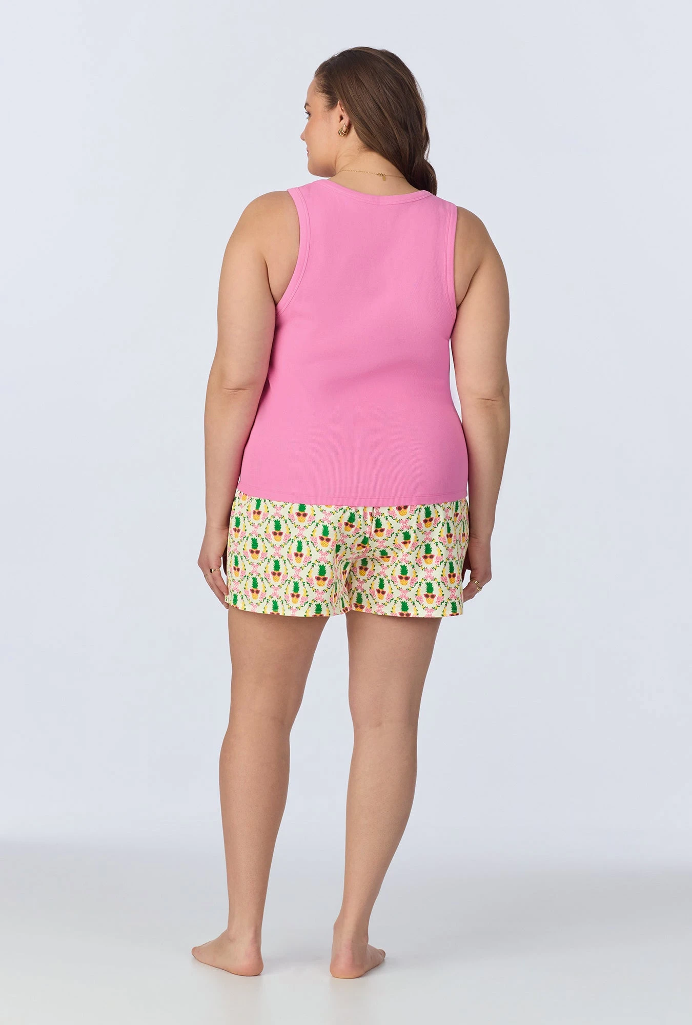 Pinacoolada Tank Stretch Jersey Boxer PJ Set 7 Pinacoolada Tank Stretch Jersey Boxer PJ Set - Image 7