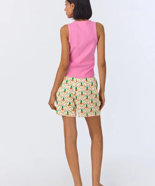 Pinacoolada Tank Stretch Jersey Boxer PJ Set 10 Pinacoolada Tank Stretch Jersey Boxer PJ Set -Bedheadpjs Pajama Shop 16 BH480095 1238B PINACOOLADA 4