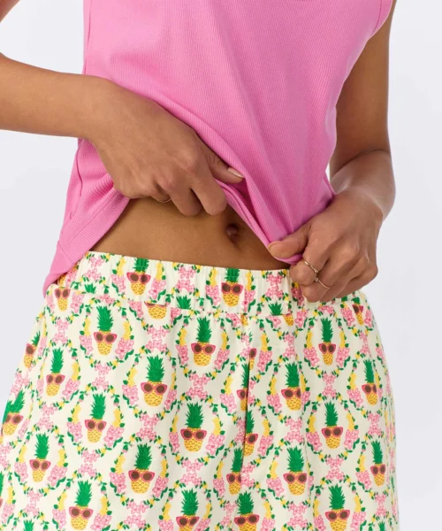 Pinacoolada Tank Stretch Jersey Boxer PJ Set 11 Pinacoolada Tank Stretch Jersey Boxer PJ Set -Bedheadpjs Pajama Shop 16 BH480095 1238B PINACOOLADA 5