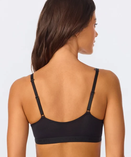 Black Stretch Jersey Bralette -Bedheadpjs Pajama Shop 17 BH002 I001A BLACK 3