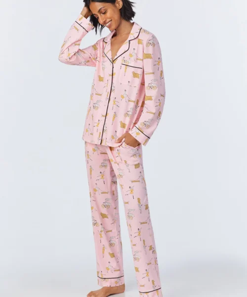Say Yes To Pasta Long Sleeve Classic Stretch Jersey PJ Set 8 Say Yes To Pasta Long Sleeve Classic Stretch Jersey PJ Set -Bedheadpjs Pajama Shop 18 BH290092 1219B SAY YES TO PASTA 017 2