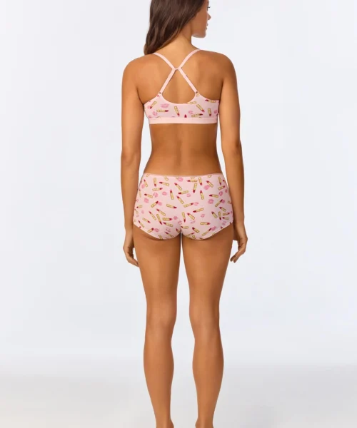 Hot Lips Stretch Jersey Bralette 9 Hot Lips Stretch Jersey Bralette -Bedheadpjs Pajama Shop 19 BH002 I681I LIPSTICK 482