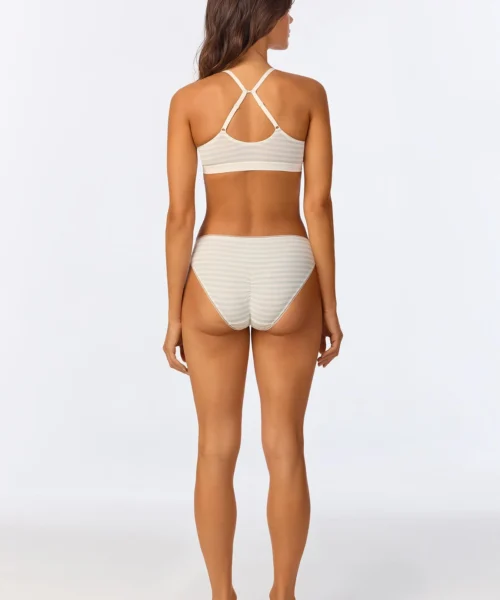 Mini Stripe Stretch Jersey Bralette -Bedheadpjs Pajama Shop 21 BH002 I810M MINI STRIPE 522