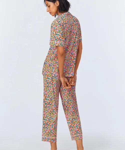 Fresh Picks Short Sleeve Classic Stretch Jersey Cropped PJ Set -Bedheadpjs Pajama Shop 22 BH270092 1233B FRESH PICKS 091 3