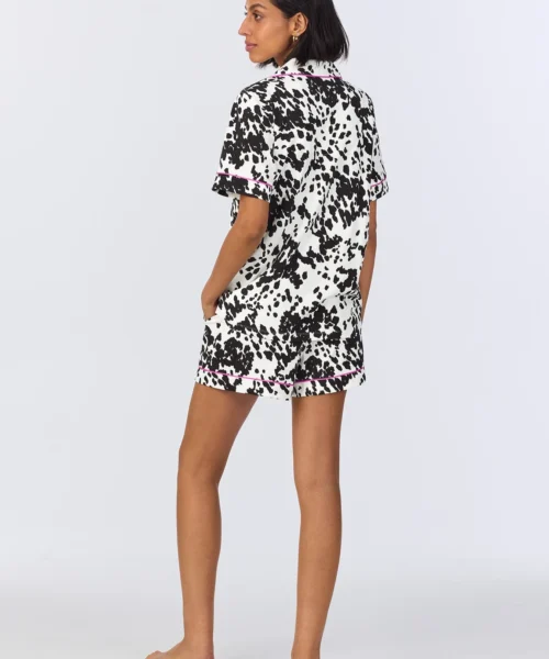 Wild Pony Short Sleeve Classic Shorty Stretch Jersey PJ Set -Bedheadpjs Pajama Shop 28 BH240097 1237B WILD PONY 905 3