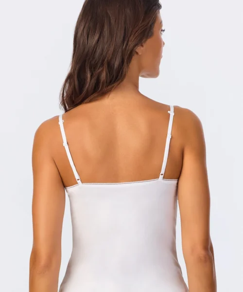 White Stretch Jersey Cami -Bedheadpjs Pajama Shop 2 BH001 I100A WHITE 3