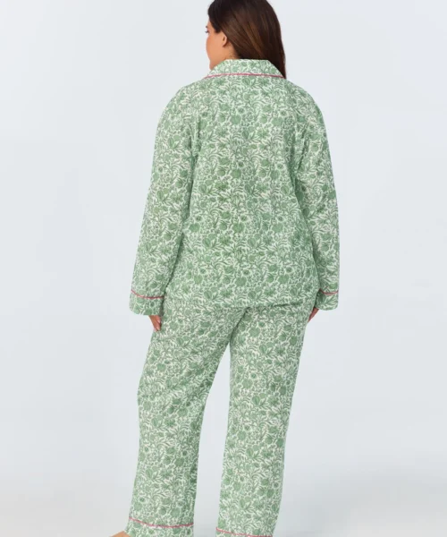 Sambourne Long Sleeve Classic Woven Cotton Tana Lawn Long PJ Set Made With Liberty Fabrics -Bedheadpjs Pajama Shop 30 plus size BH290057 1173B SAMBOURNE 678 3
