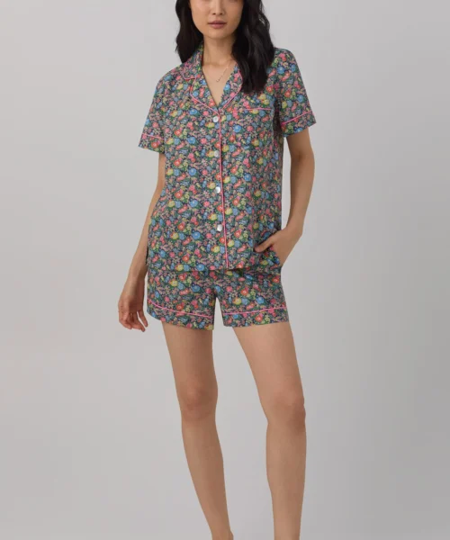 Clare Rich Short Sleeve Classic Shorty Woven Tana Lawn® PJ Set Made With Liberty Fabrics