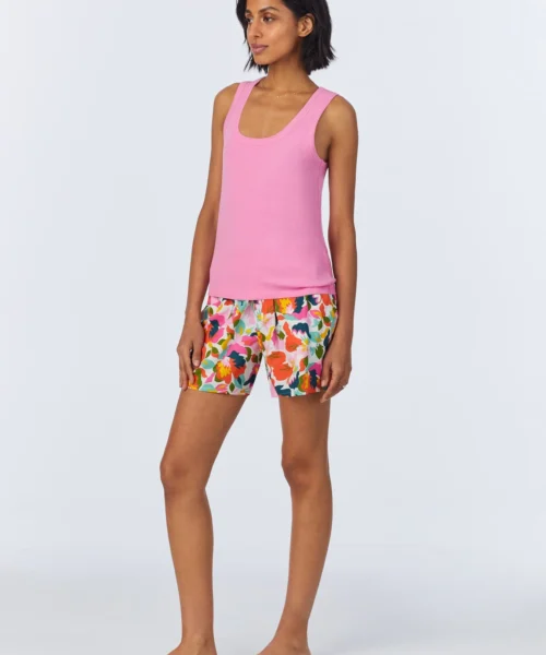 Lucia Knit Tank Woven Cotton Poplin Boxer PJ Set 9 Lucia Knit Tank Woven Cotton Poplin Boxer PJ Set -Bedheadpjs Pajama Shop 32 BH380093 1222B LUCIA 016 2