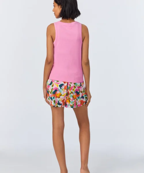 Lucia Knit Tank Woven Cotton Poplin Boxer PJ Set 10 Lucia Knit Tank Woven Cotton Poplin Boxer PJ Set -Bedheadpjs Pajama Shop 32 BH380093 1222B LUCIA 024 3