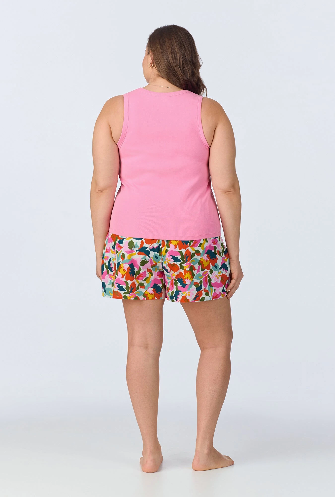 Lucia Knit Tank Woven Cotton Poplin Boxer PJ Set 7 Lucia Knit Tank Woven Cotton Poplin Boxer PJ Set - Image 7