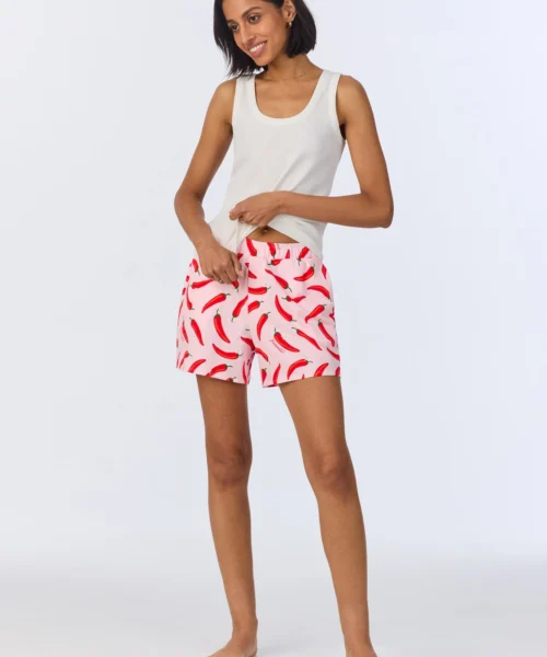 Coming In Hot Tank Stretch Jersey Boxer PJ Set