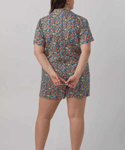 Clare Rich Short Sleeve Classic Shorty Woven Tana Lawn® PJ Set Made With Liberty Fabrics -Bedheadpjs Pajama Shop 33 plus size BH240032 7920B CLARE RICH 774 3