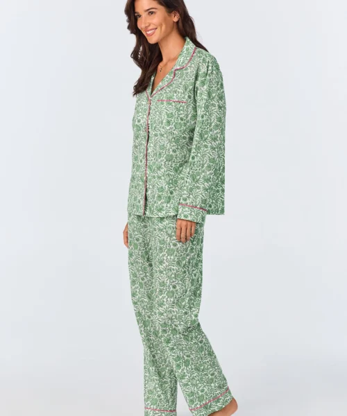 Sambourne Long Sleeve Classic Woven Cotton Tana Lawn Long PJ Set Made With Liberty Fabrics -Bedheadpjs Pajama Shop 34 BH290057 1173B SAMBOURNE 3