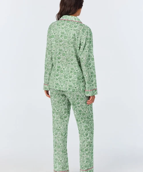 Sambourne Long Sleeve Classic Woven Cotton Tana Lawn Long PJ Set Made With Liberty Fabrics -Bedheadpjs Pajama Shop 34 BH290057 1173B SAMBOURNE 4